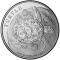 2017 1 oz New Zealand Silver $2 Niue Hawksbill Turtle Coin (BU) not often seen