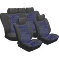 Stingray Aristocrat Car Seat Cover Set (11 Piece) (Black/Blue)