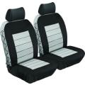 Stingray Ultimate Heavy Duty Front Car Seat Cover Set (4 Piece) (Black/Grey)