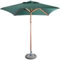 Cape Umbrellas Tokai Patio 2m Wooden Classic Line Umbrella (Green) (Square)