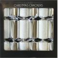 Luxury Silver Glitter Christmas Crackers (6 Pack)