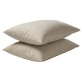 Horrockses Polycotton Standard Pillowcase Set (2 Piece) (Stone)