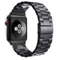 Apple watch black stainless steel link strap