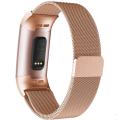 Fitbit charge 3/4 rose gold metallic strap
