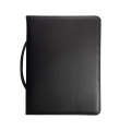 Genuine Leather Varsity Zip Folder