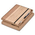 Okiyo Eri Bamboo & Cork Notebook Pen Set