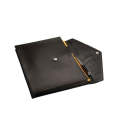 A4 Genuine Leather V-Flap Document Holder
