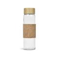 Kooshty Clear Bamboost Glass Water Bottle - 700ml