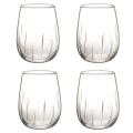 Borgonovo Mistral Wine Aerating Stemless Glasses - Set of 4