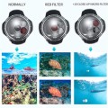 SHOOT DOME PORT FOR GOPRO CAMERA ACCESSORIES, WATERPROOF DOME WITH RED FILTER AND 10X MAGNIFIER F...