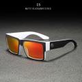 Kdeam KD093 Matte Black& White/Red Polarized Sunglasses