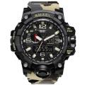 Smael 1545 Camouflage Khaki Multifunctional Watch