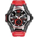 Smael Red Alloy Dual Time Watch