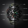 Smael Camouflage Yellow Chronograph Watch