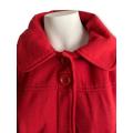 Size 38 Red Coat with Hoodie - Hang Ten