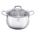 Berlinger Haus - 24 cm Silver Belly Collection Casserole Pot with Lid (DENTED BODY)