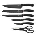 Berlinger Haus 7 Pieces Marble Coating Knife Set with Stand - Black (DISPLAY MODEL)