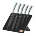 Berlinger Haus 6 Pieces Marble Coating Knife Set + Stand - Moonlight (READ THE DESCRIPTION)