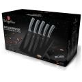 Berlinger Haus 6 Pieces Marble Coating Knife Set + Stand - Moonlight (READ THE DESCRIPTION)