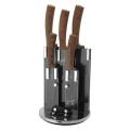 Berlinger Haus - 6 Pieces Forest Line Knife Set with Stand - Brown (READ THE DESCRIPTION)