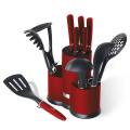 Berlinger Haus 12 Pieces Knife & Kitchen Utensil Set with Stand - Burgundy (DISPLAY MODEL)
