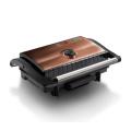 Berlinger Haus 1500W Electric Grill Panini Press with Oil Drip - Rose Gold (DISPLAY MODEL)