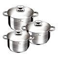 Blaumann 6 Pieces Stainless Steel Gourmet Line Jumbo Cookware Set (DISPLAY MODEL)