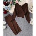 Long Sleeve Knitted Set