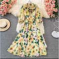 Summer Bohemian Chiffon Long Floral Dress