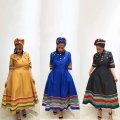 Xhosa Traditional Dress - MUSTARD / 7XL