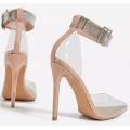 high-Heel Crystal PVC - NUDE / 6