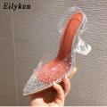 Glitter Transparent PVC Sandal - SILVER / 8