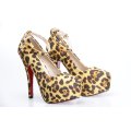 LEOPARD HIGH HEEL - L.BROWN / 5