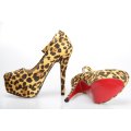 LEOPARD HIGH HEEL - L.BROWN / 5