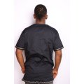 Mens African Vintage Embroidered T-shirt - L