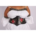 Rose embroidery Corset Belt - ONE SIZE FIT