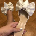 Point toe  heel Bow sandals