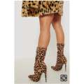 Leopard print boots