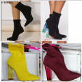 Crystal Heel Ankle Boots