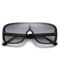Square Retro Sunglasses - BLACK