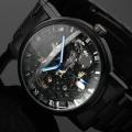 Men's Skeleton WristWatch Stainless steel Antique Steampunk Casual Automatic Skeleton