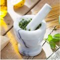 Hubbe Marble Mortar and Pestle