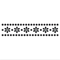 Jem Stencil - Daisy and Dots Border - 102 x 22mm / 4 x 1