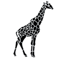 Stencil - Giraffe - 52 X 145mm / 2 X 5.7