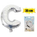 Silver Letter Helium Balloon 35cm