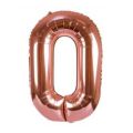 Rose Gold Number Helium Balloon 106cm