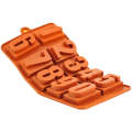 Brown Number Silicone Mould