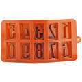 Brown Number Silicone Mould