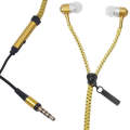 Metallic Earphones with Zipper Cord