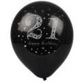 Helium Party Balloon 21 Years Old - White